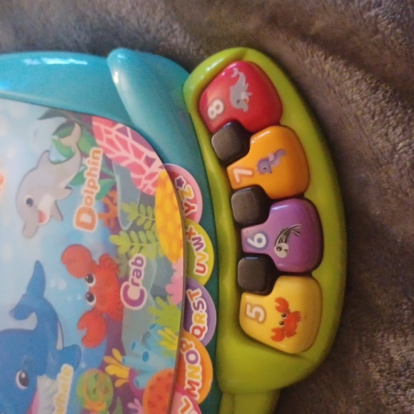 VTECH TOUCH & TEACH SEA TURTLE LEARNING MUSICAL TOY - Picture 7 of 8